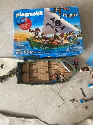 Barco Pirata Playmobil con Figuras