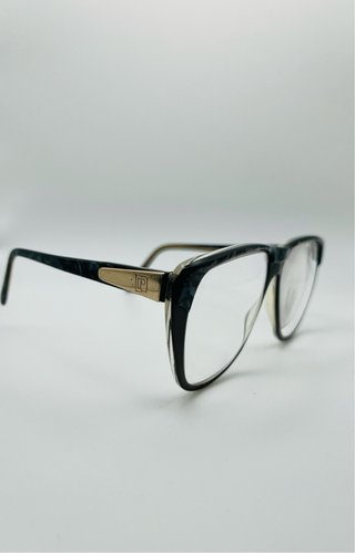 Gafas Vintage Negras y Doradas