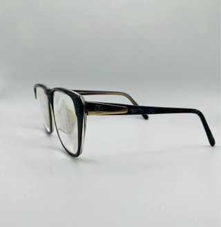 Gafas Vintage Negras y Doradas