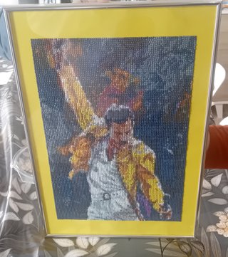 Cuadro Queen Freddie Mercury Diamantes 30x40