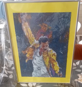 Cuadro Queen Freddie Mercury Diamantes 30x40