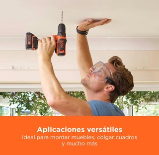 Taladro atornillador a batería Black+Decker 10.8V