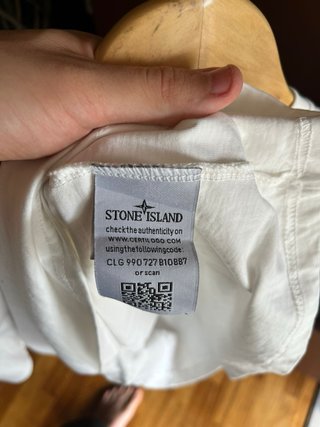 Camiseta Stone Island Blanca Talla L