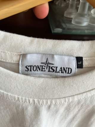 Camiseta Stone Island Blanca Talla L