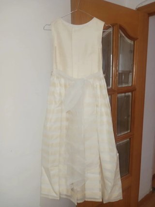 Vestido de Comunión Niña Dorado y Blanco