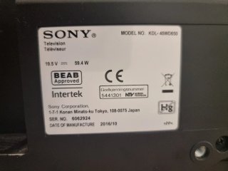 Sony KDL-40WD650 TV Full HD 40