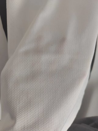 Camiseta deportiva Nike blanca y negra talla XL