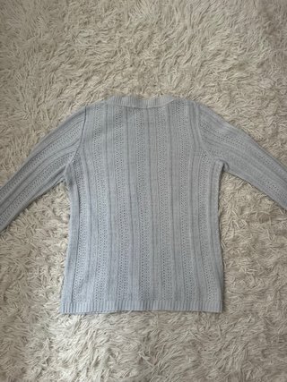 Jersey gris de punto calado