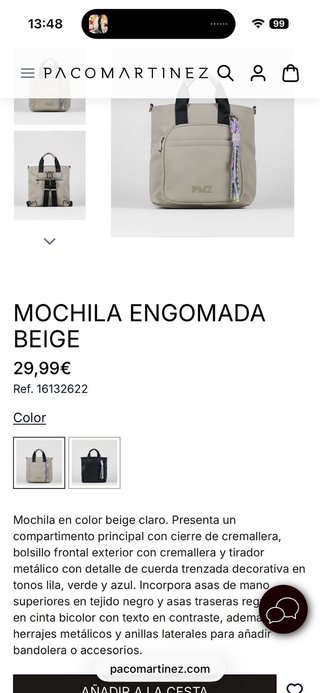 Bolso Paco Martinez Beige