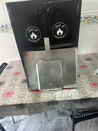 Horno de gas negro
