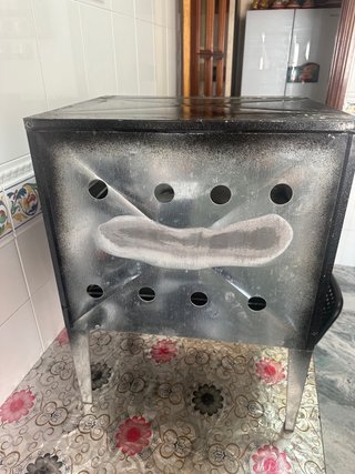 Horno de gas negro
