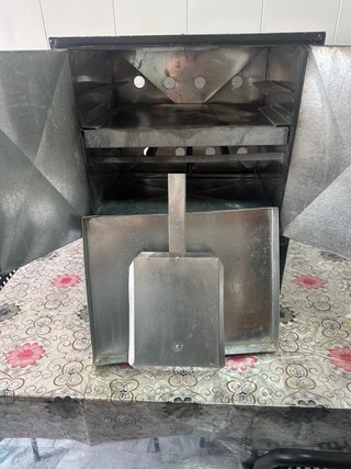 Horno de gas negro