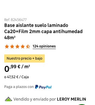 Rollo espuma polietileno para parquet