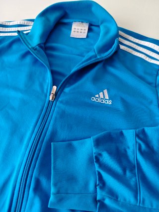 2 Chaquetas Adidas, verde y azul, talla M amplia