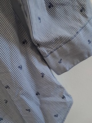 Camisa Zara Rayas Talla S Marinera