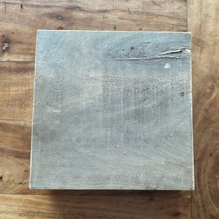 Caja de té madera étnica joyero 24x24x8,5 cm