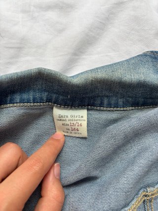 Chaleco vaquero sin mangas talla 13-14