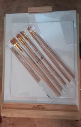 Maletín pintura con caballete Crelando