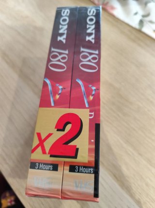 2 Cintas VHS Sony Premium 180 min