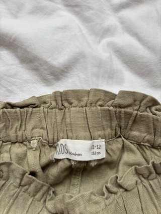 Shorts niña verde bordado talla 11-12