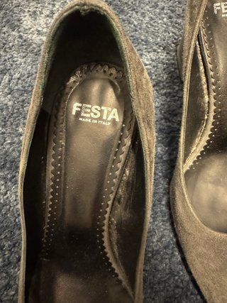 Zapatos de tacón Festa ante marrón