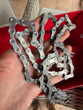 Cassette Shimano SLX pulsador desviador y cadena