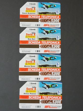 Collezione 30 Schede Telefoniche Calcio Panini