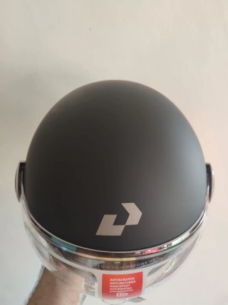 Casco Moto Retro Negro Mate Talla L