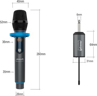 Audibax micrófono inalámbrico profesional portátil