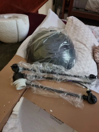 Lámpara Negra y Blanca,