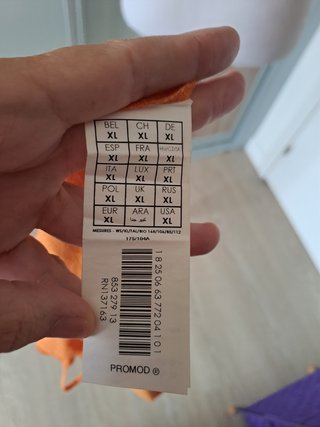 Lencera sin estrenar color naranja Promod T.XL