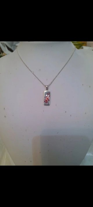 Colgante plata con cadena