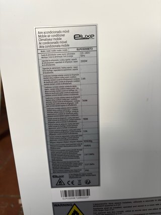 Aire Acondicionado Eluxe Blanco