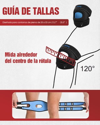 Rodillera ajustable con gel soporte