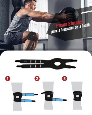Rodillera ajustable con gel soporte