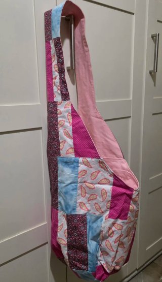Bolso patchwork hecho a mano
