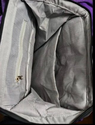 Mochila Negra Elegante con Neceser Nuevo