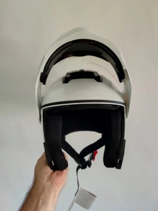 Casco Moto Modular Talla M Blanco Unisex