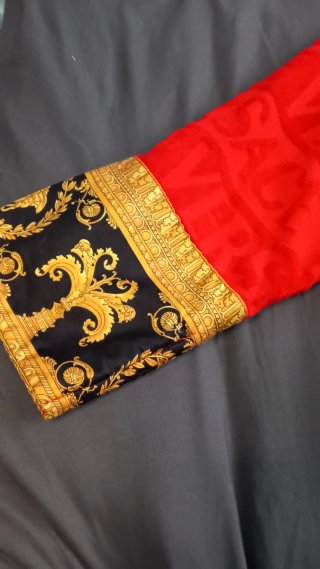 Accappatoio Versace Baroque Rosso Taglia S 100% Or