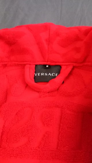 Accappatoio Versace Baroque Rosso Taglia S 100% Or