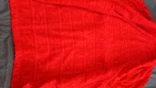 Accappatoio Versace Baroque Rosso Taglia S 100% Or
