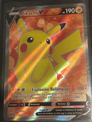 Carta Pokémon Pikachu V 157/172