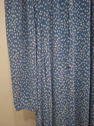 Vestido Mango lunares azul y blanco