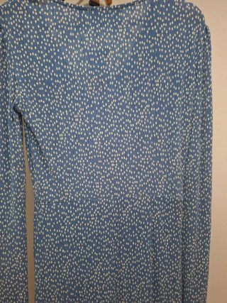 Vestido Mango lunares azul y blanco