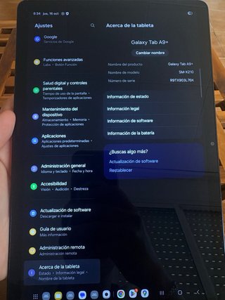 Samsung Galaxy Tab A9+ 8GB Nero