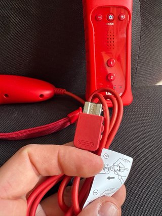 Mando Wii Motion Plus Inside Rojo + Nunchuk