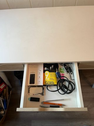 Escritorio Nórdico Blanco 3 Cajones