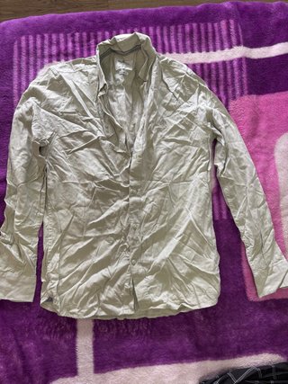 Camisa verde manga larga
