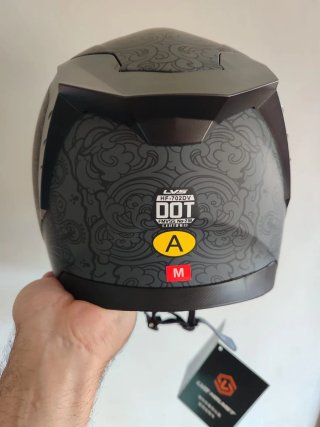 Casco Moto Integral Talla M Gris Gato