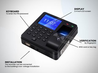 HDWR sistema avanzado control acceso biométrico